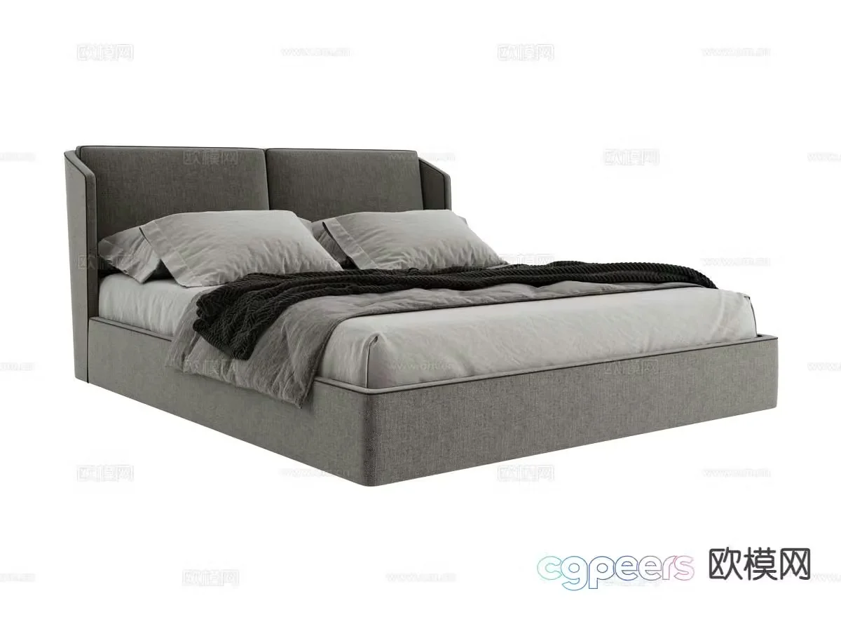 alberta-NIKITA double bed 3d model