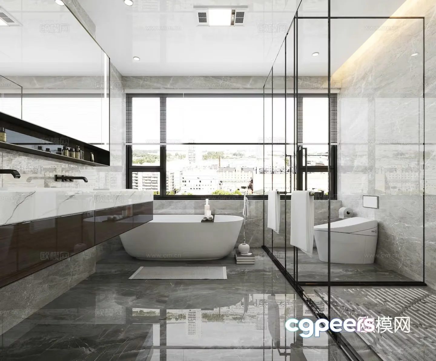 Modern bathroom 3d model