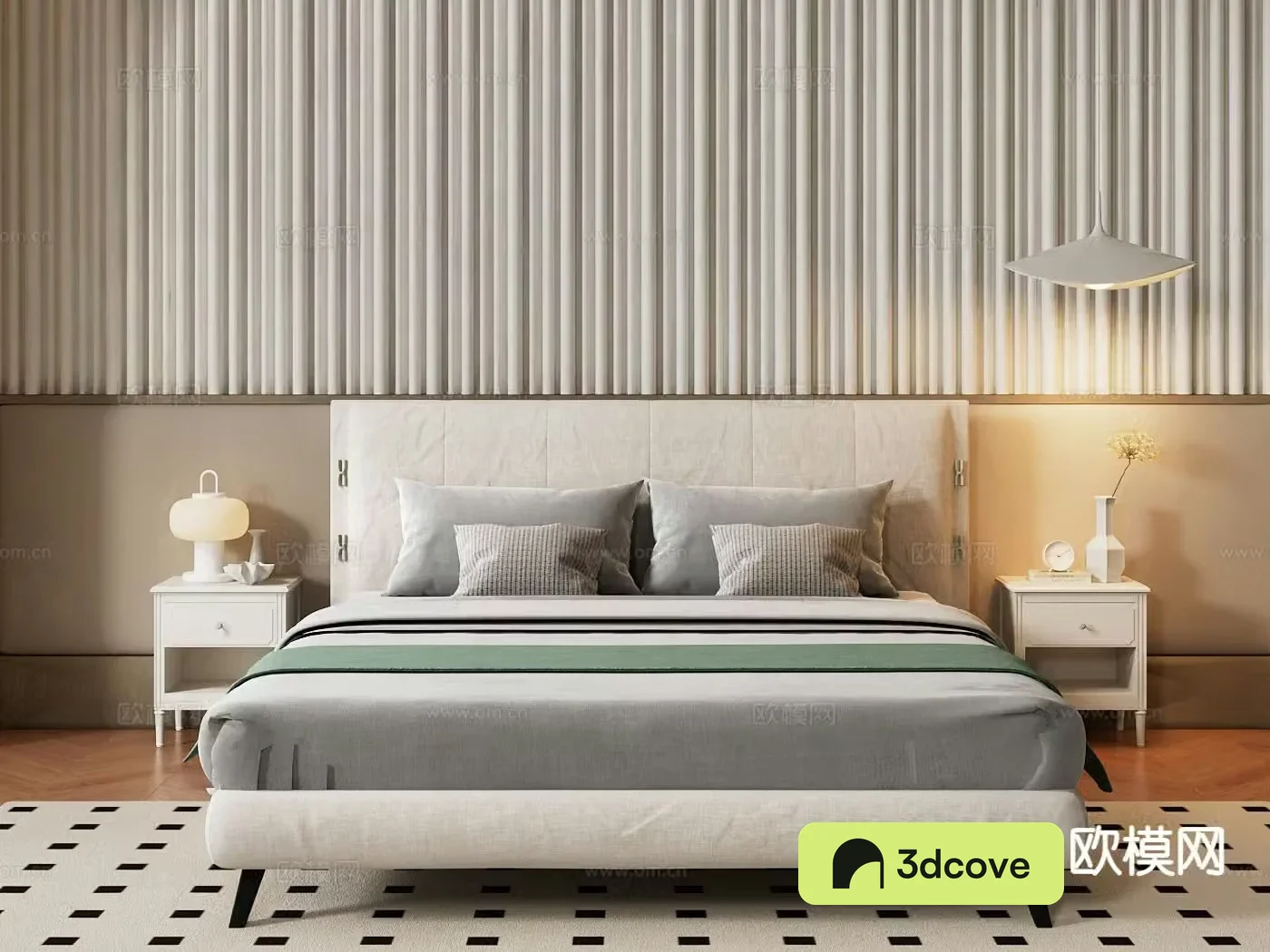 Modern double bed