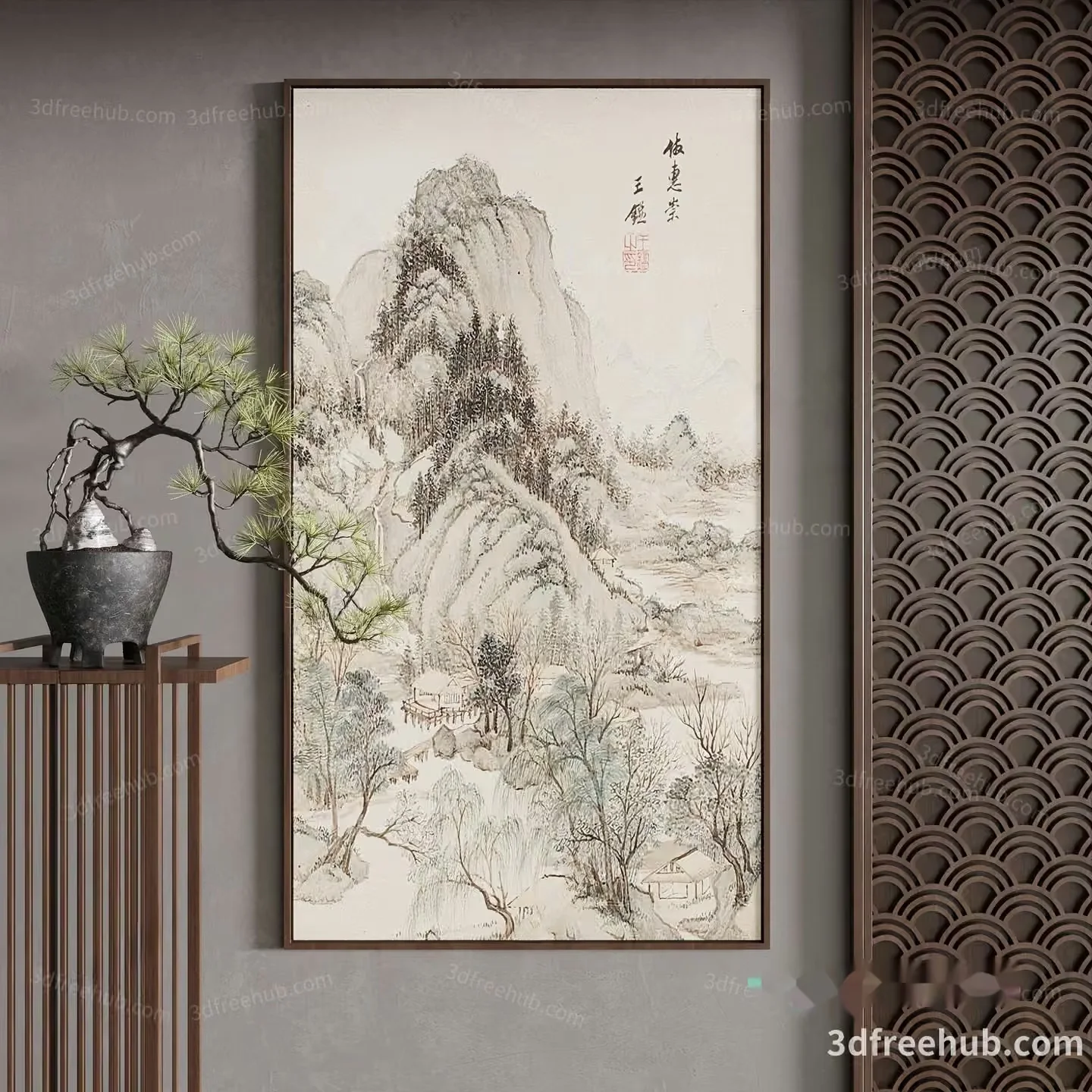 Cozy Living Room 3D Model – 18986 – VRAY Render