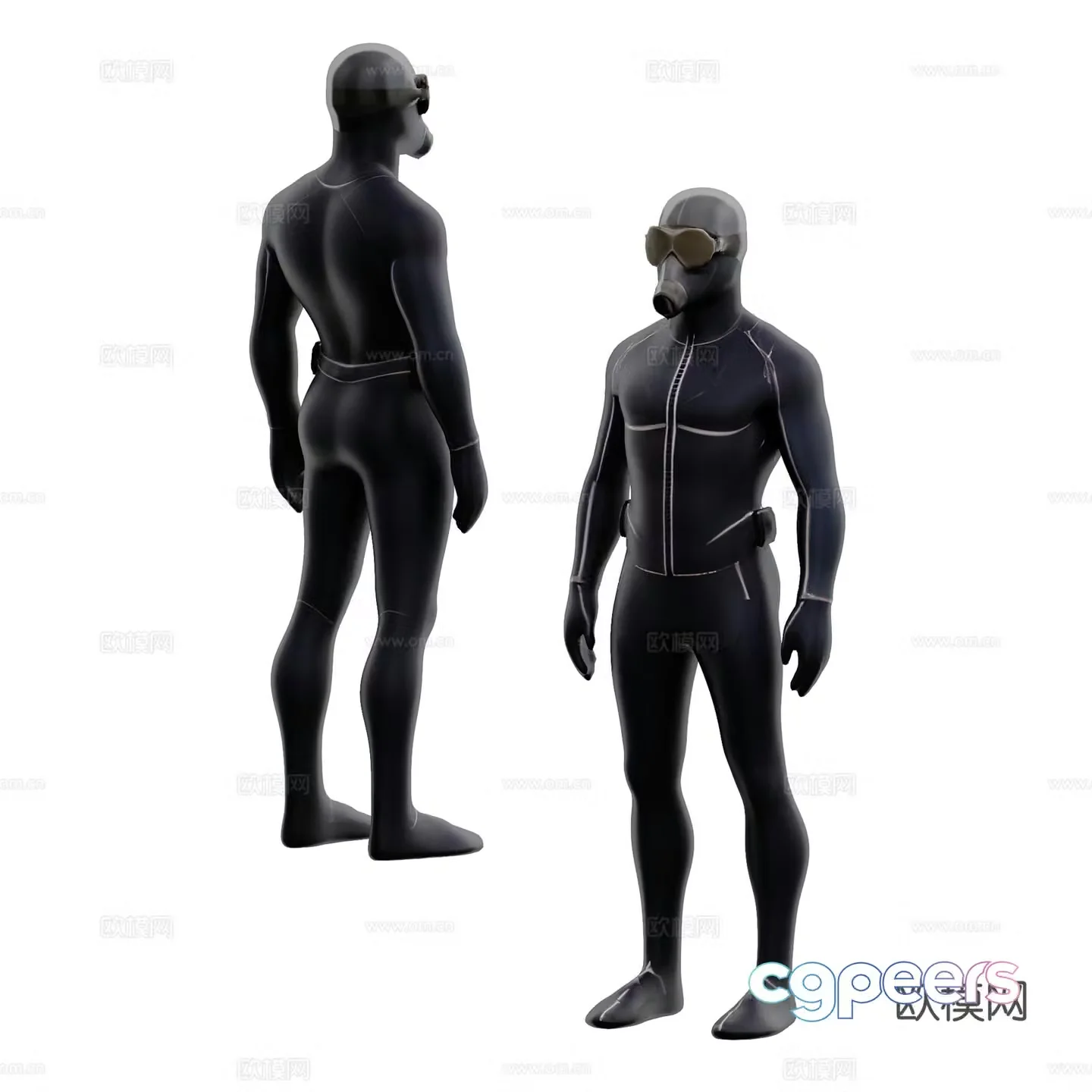 Clothing model male model 3d model