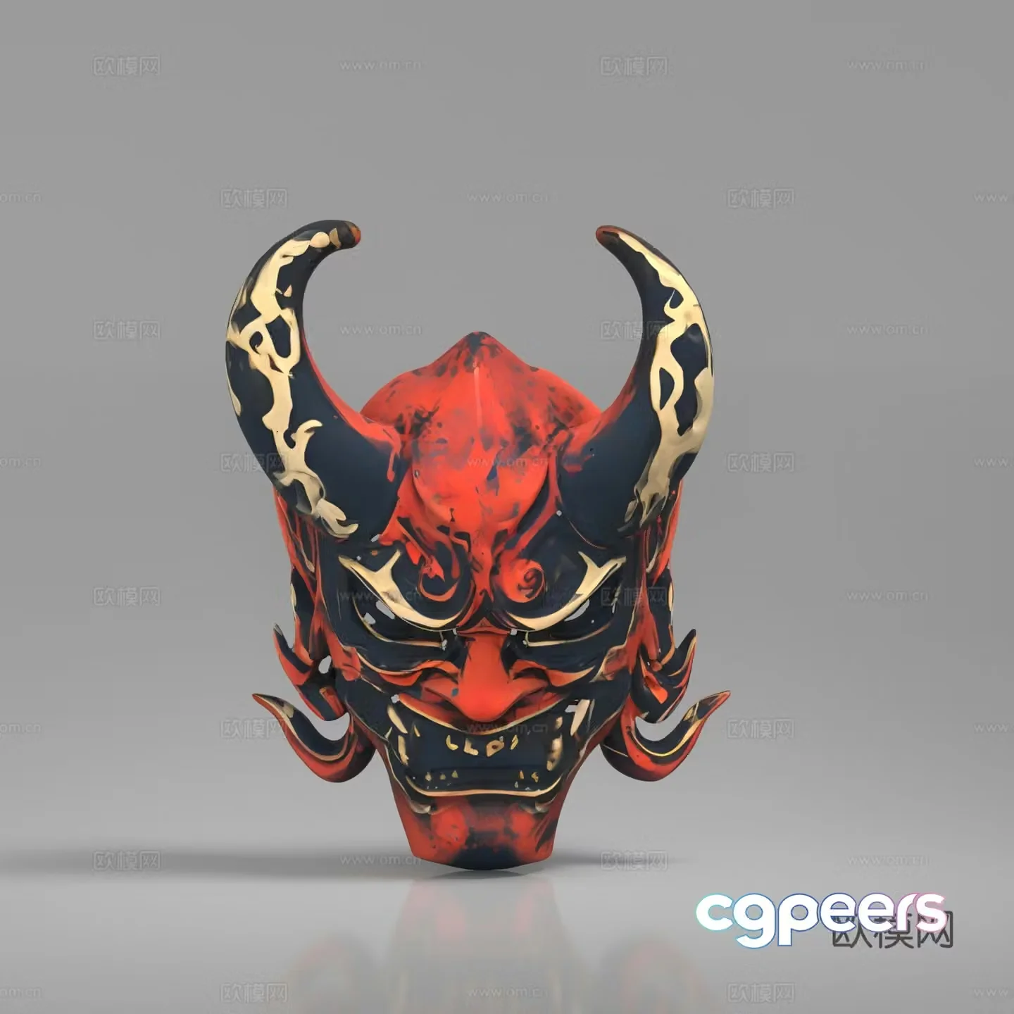 Mask Evil Ghost Japanese Ghost Horror Halloween 3d Model