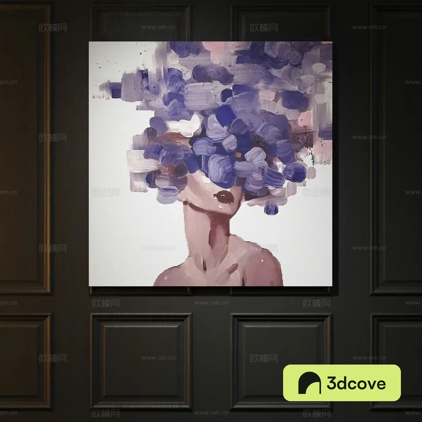 Modern art figure painting decorative painting