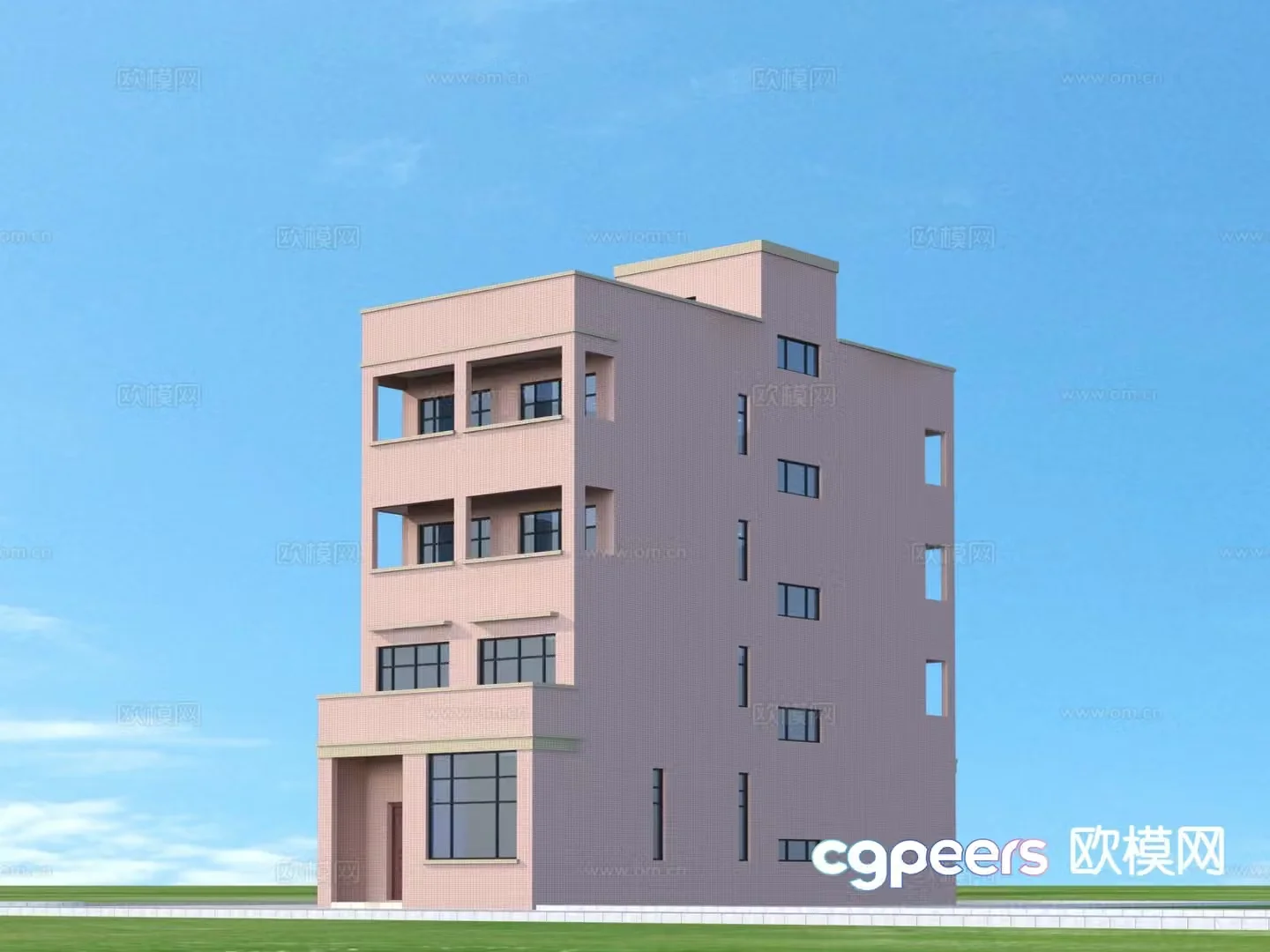 Private house private house residential building exterior 3D model