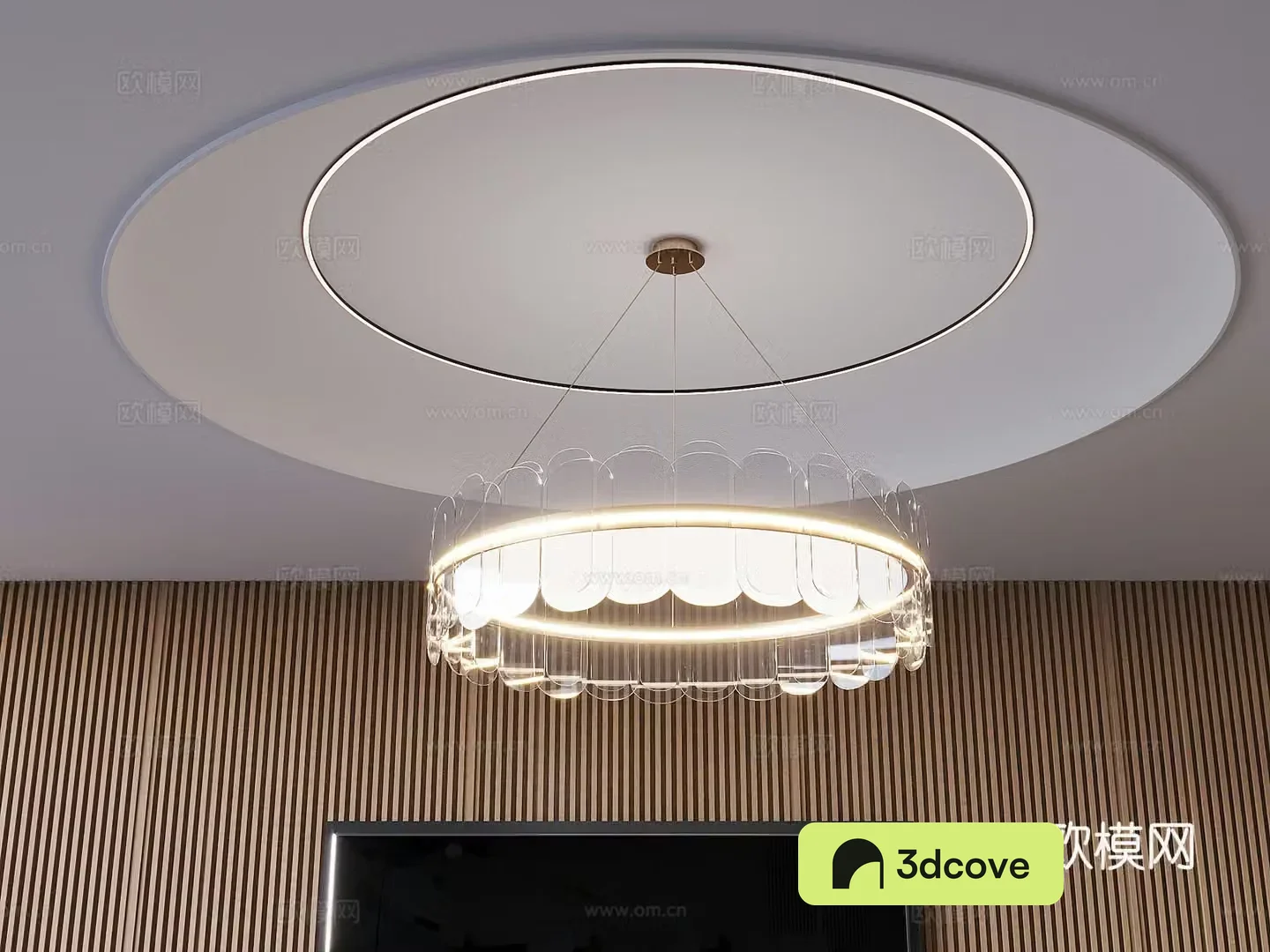 Round luminous light film ceiling soft film ceiling