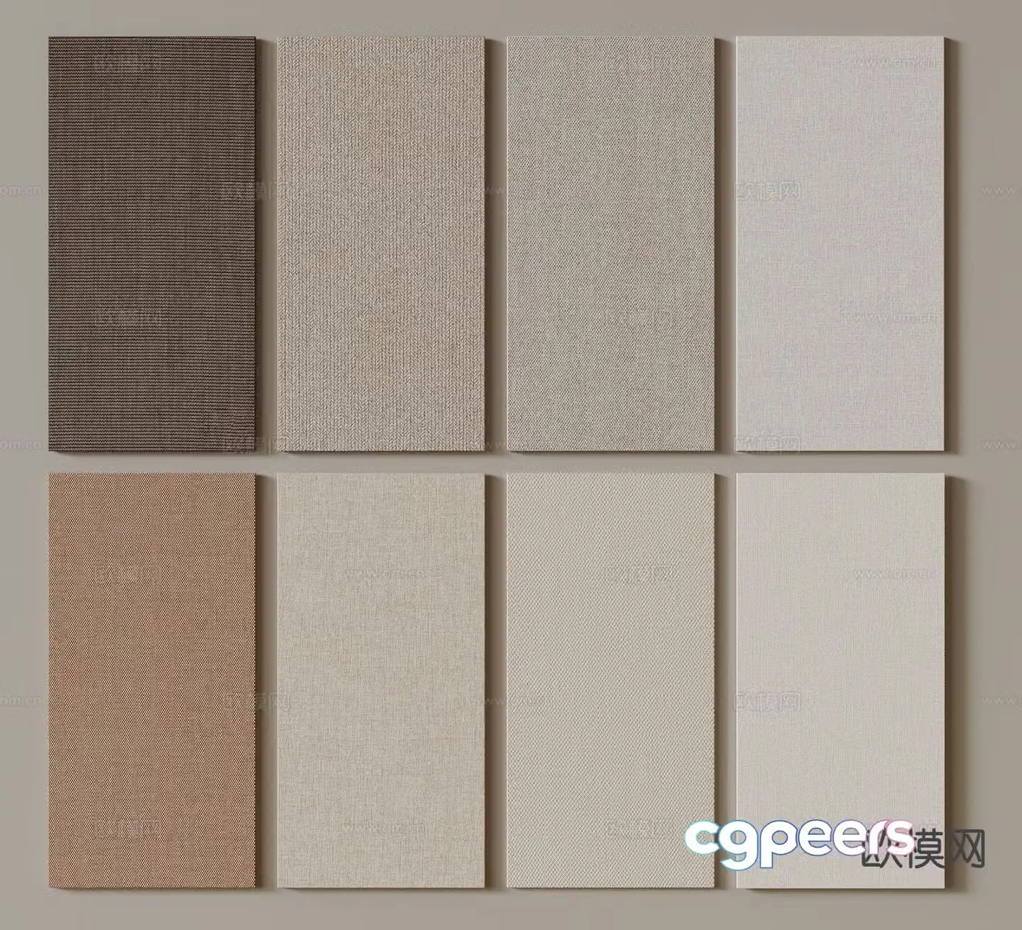 Cloth pattern wall panel background wall wall decorative panel fabric wall cloth 3d model