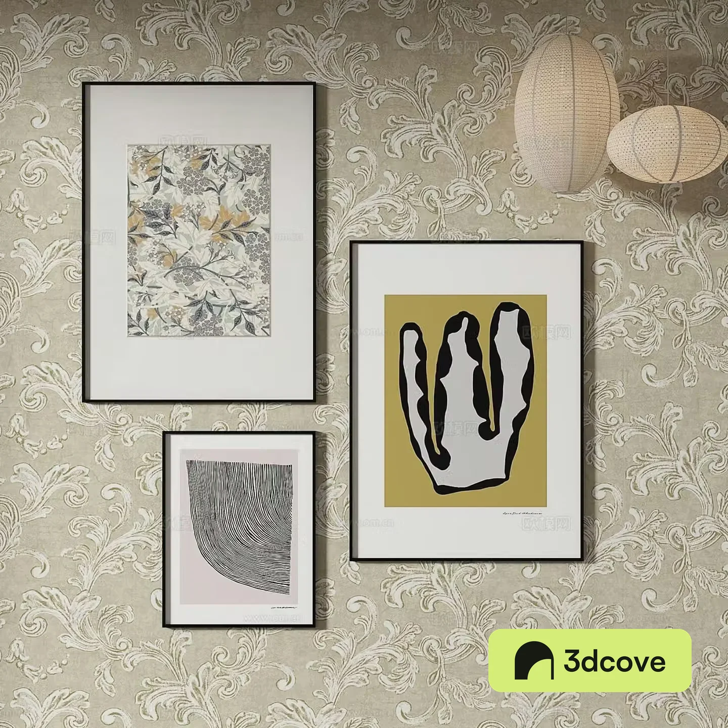 Simple European decorative painting abstract painting hanging painting