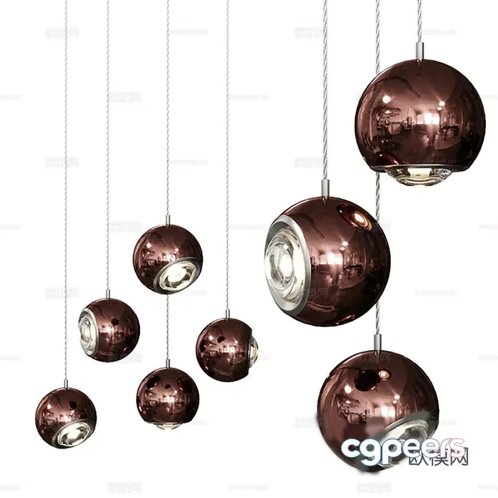 Chandelier Lamp Lighting Light Decorative Light 3D Model