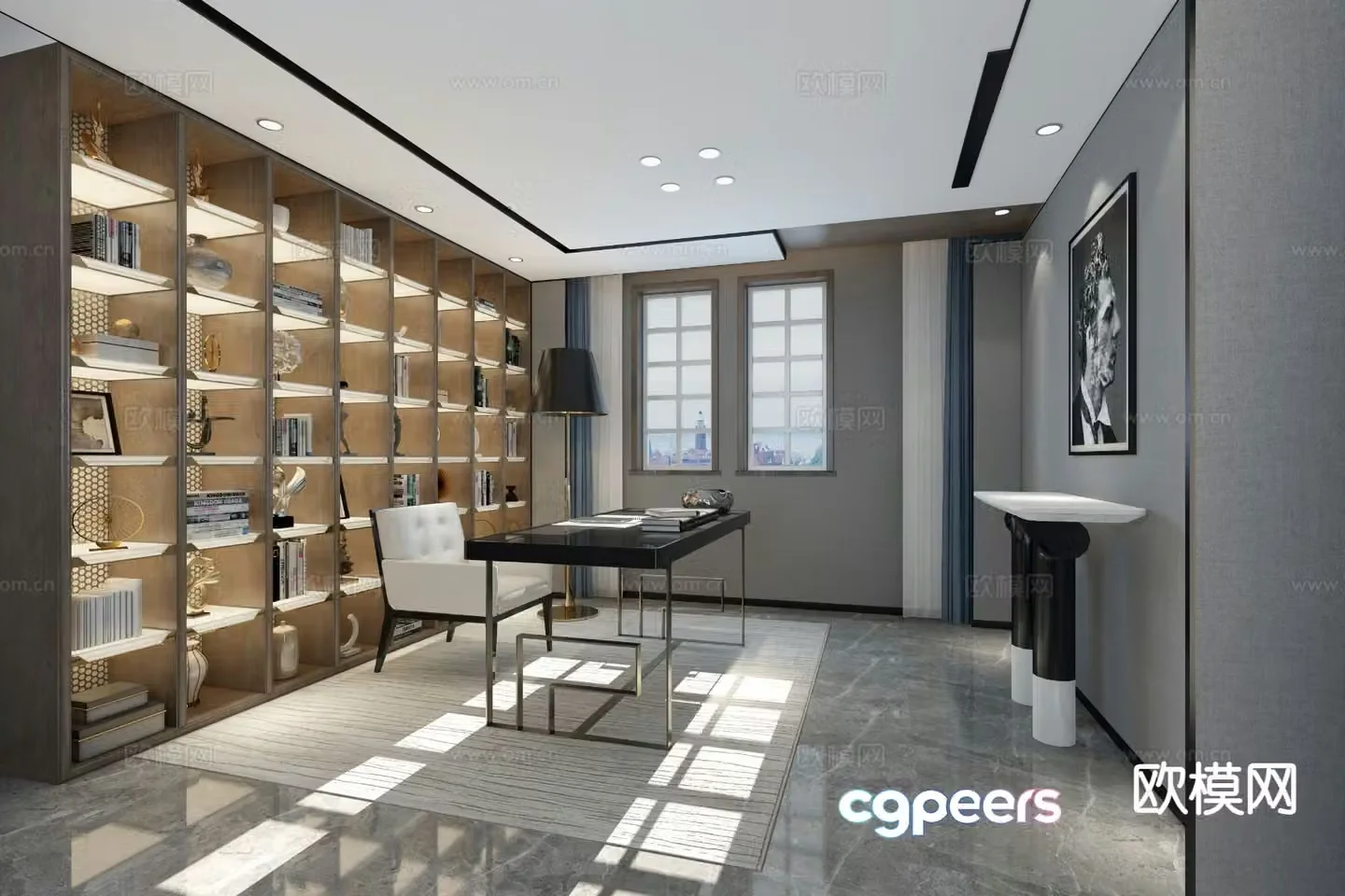 Light luxury study 3D model