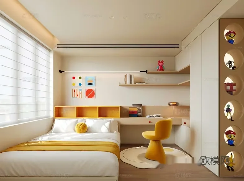 Cozy Children’S Bedroom 3D Model – 16872 – CORONA Render