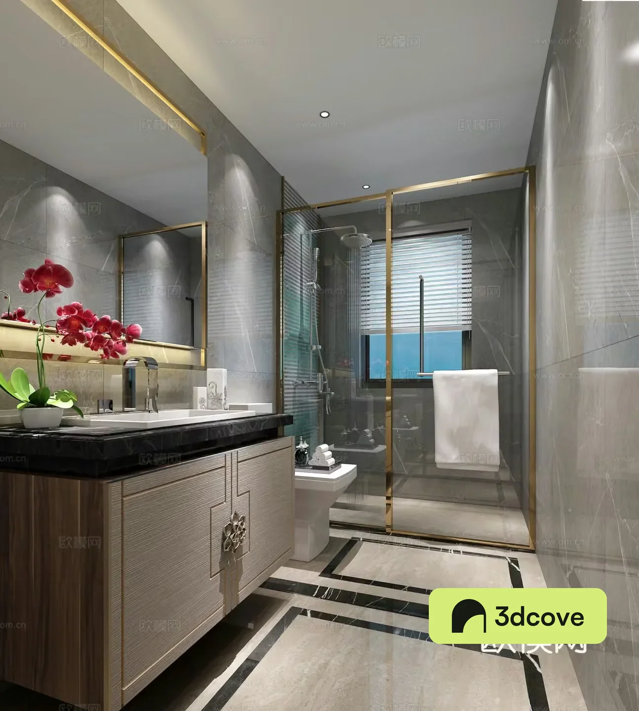 New Chinese bathroom shower room