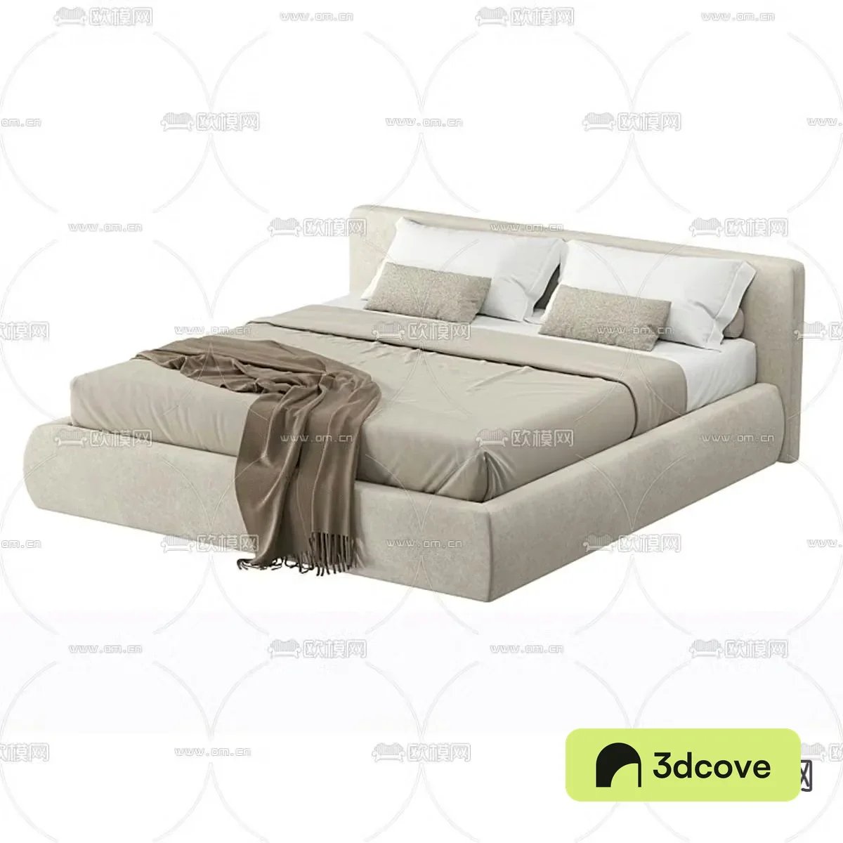 Bedroom soft bed double bed