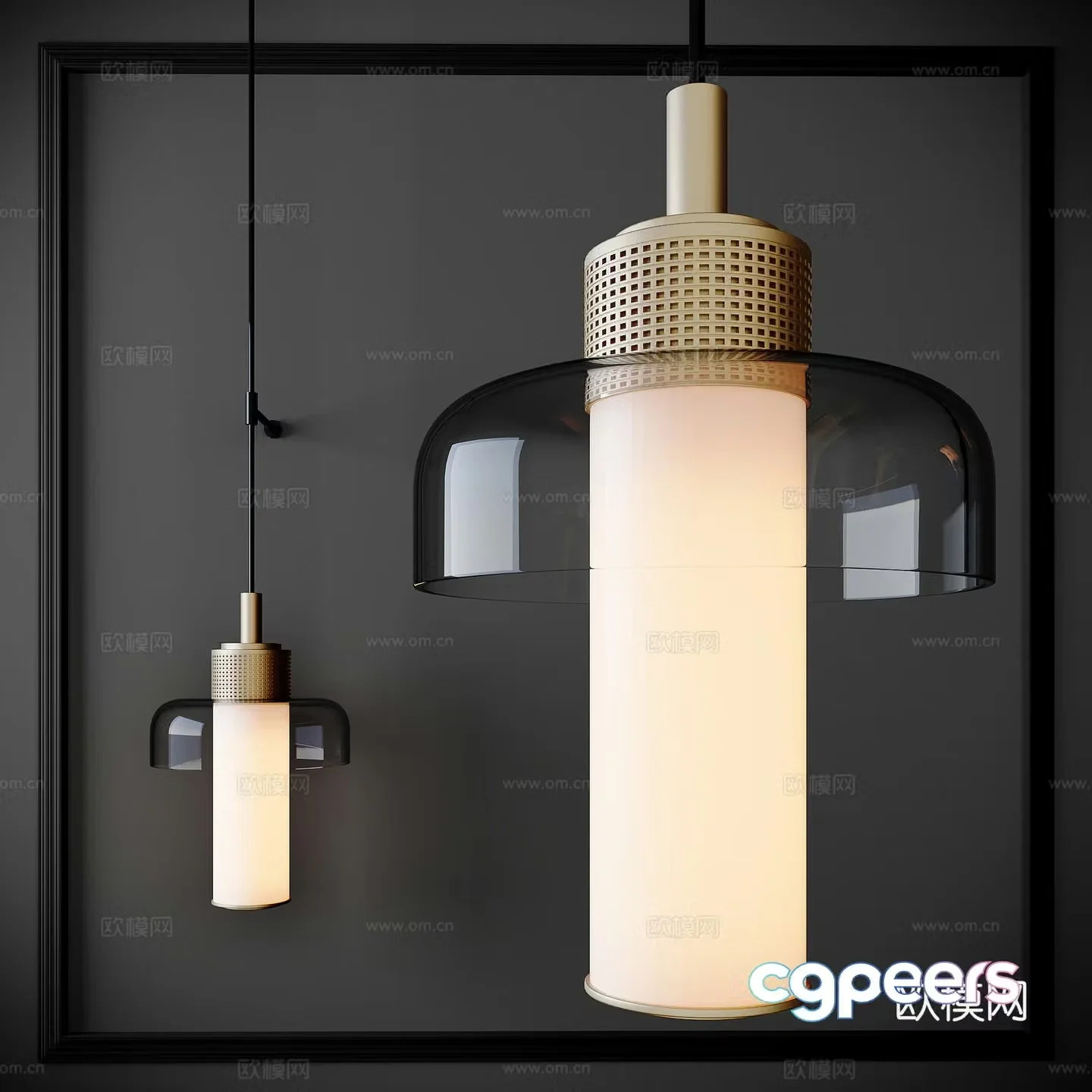 Wall lamp Glass wall lamp Long wall lamp Bedside wall lamp 3D model