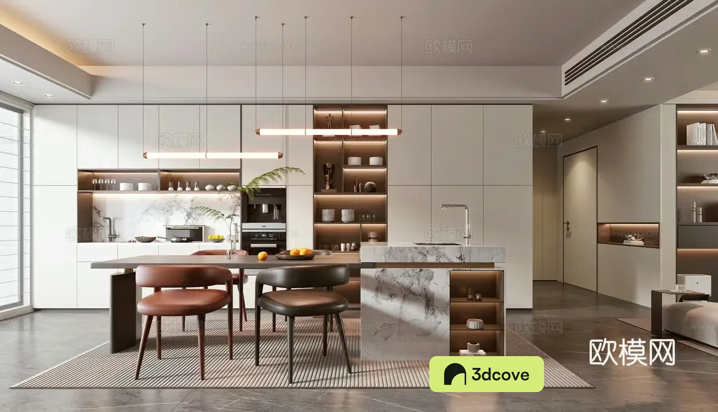 Modern light luxury restaurant