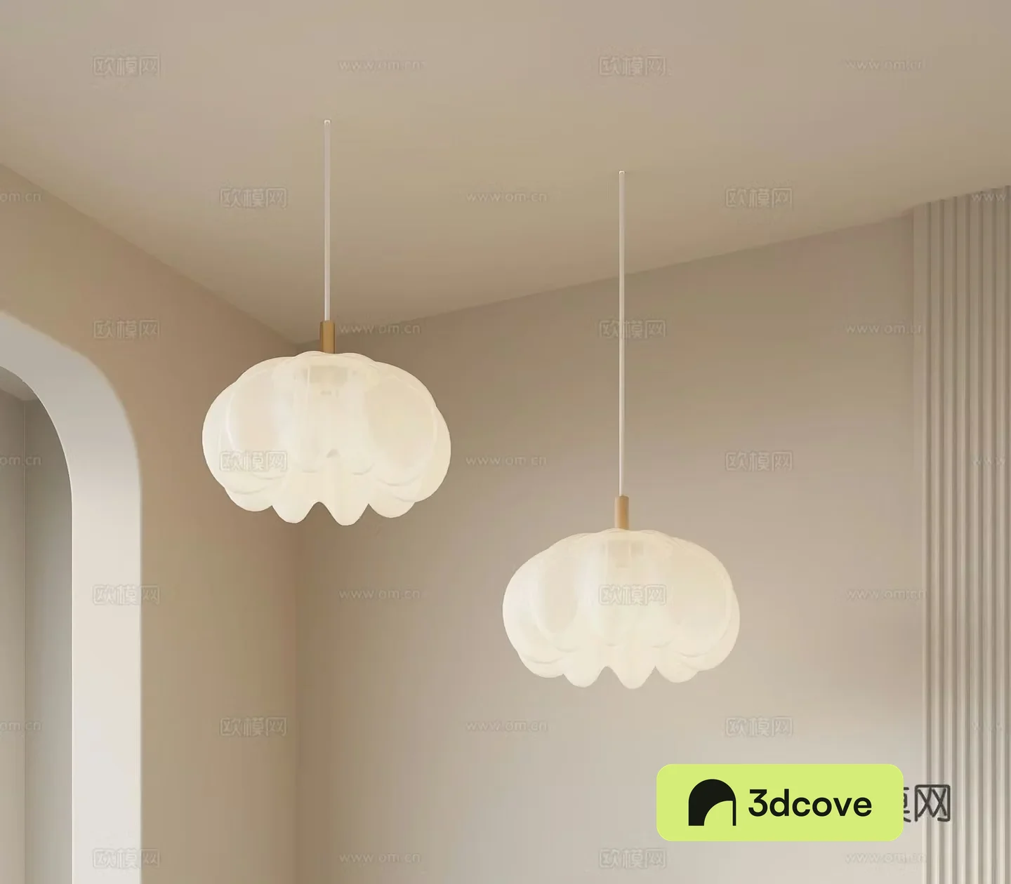 Cream style small chandelier