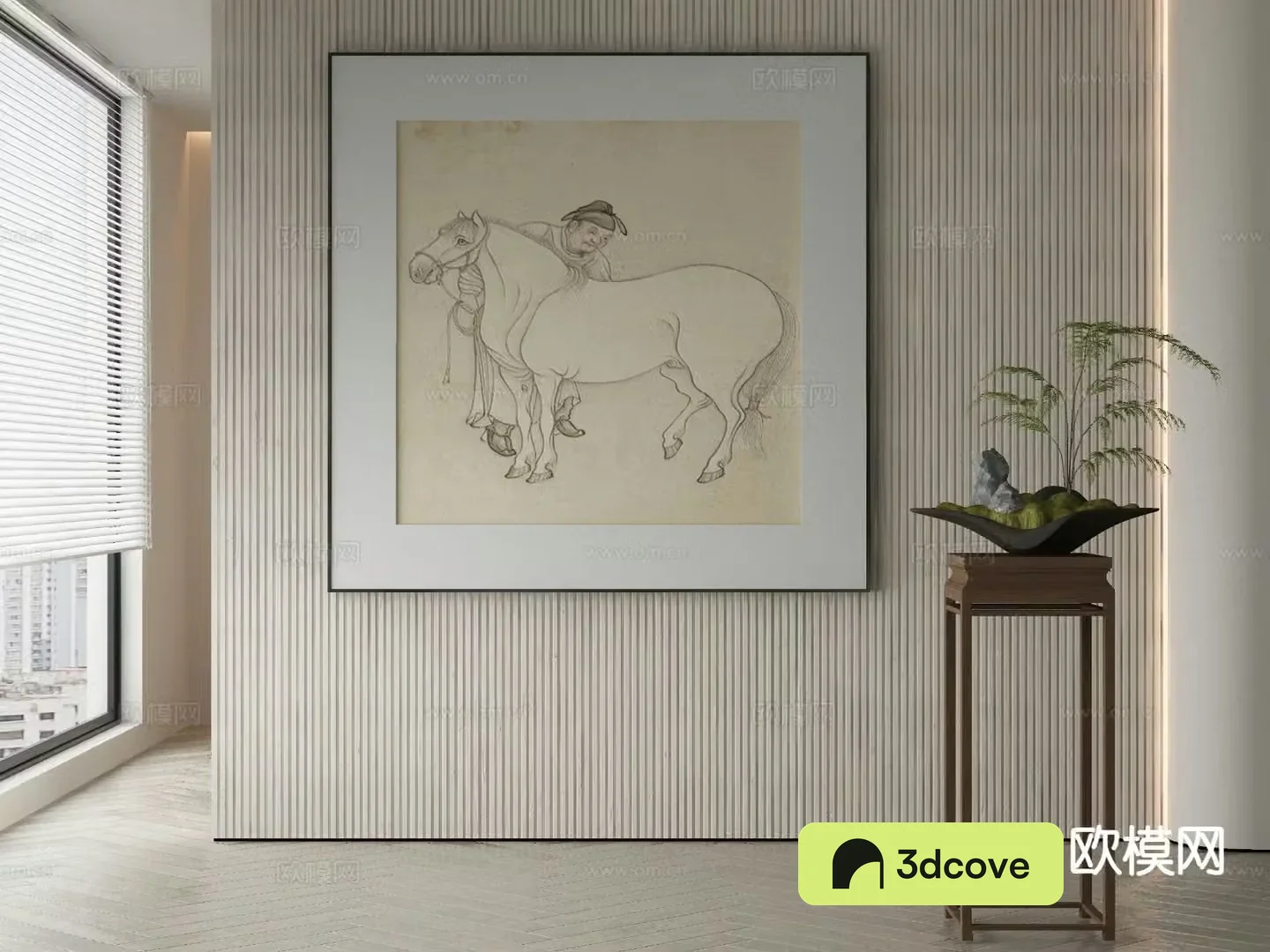 New Chinese style decorative painting ancient figure painting