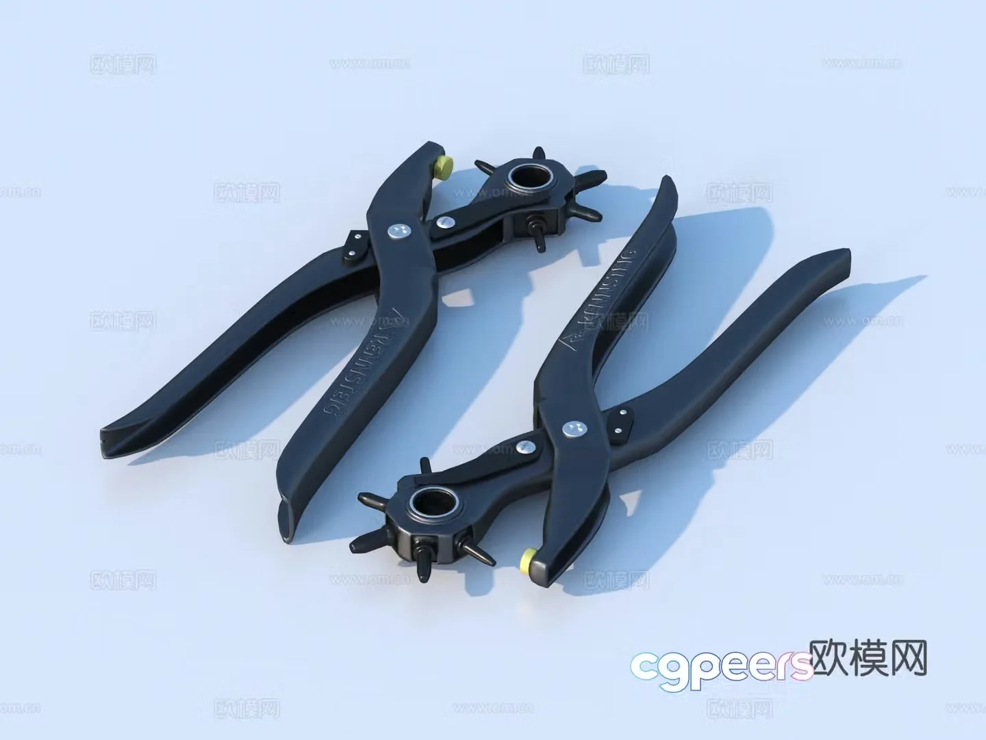 pliers vise needle nose pliers tool hardware tool 3d model