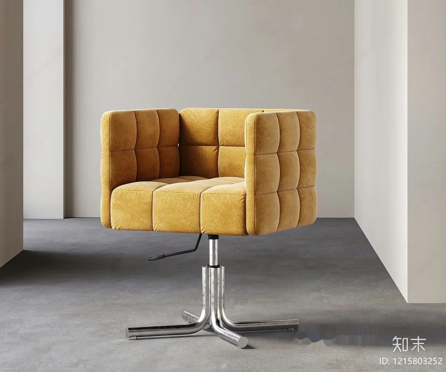 Modern Yellow Chair 3D Model – 13432 – VRAY Render