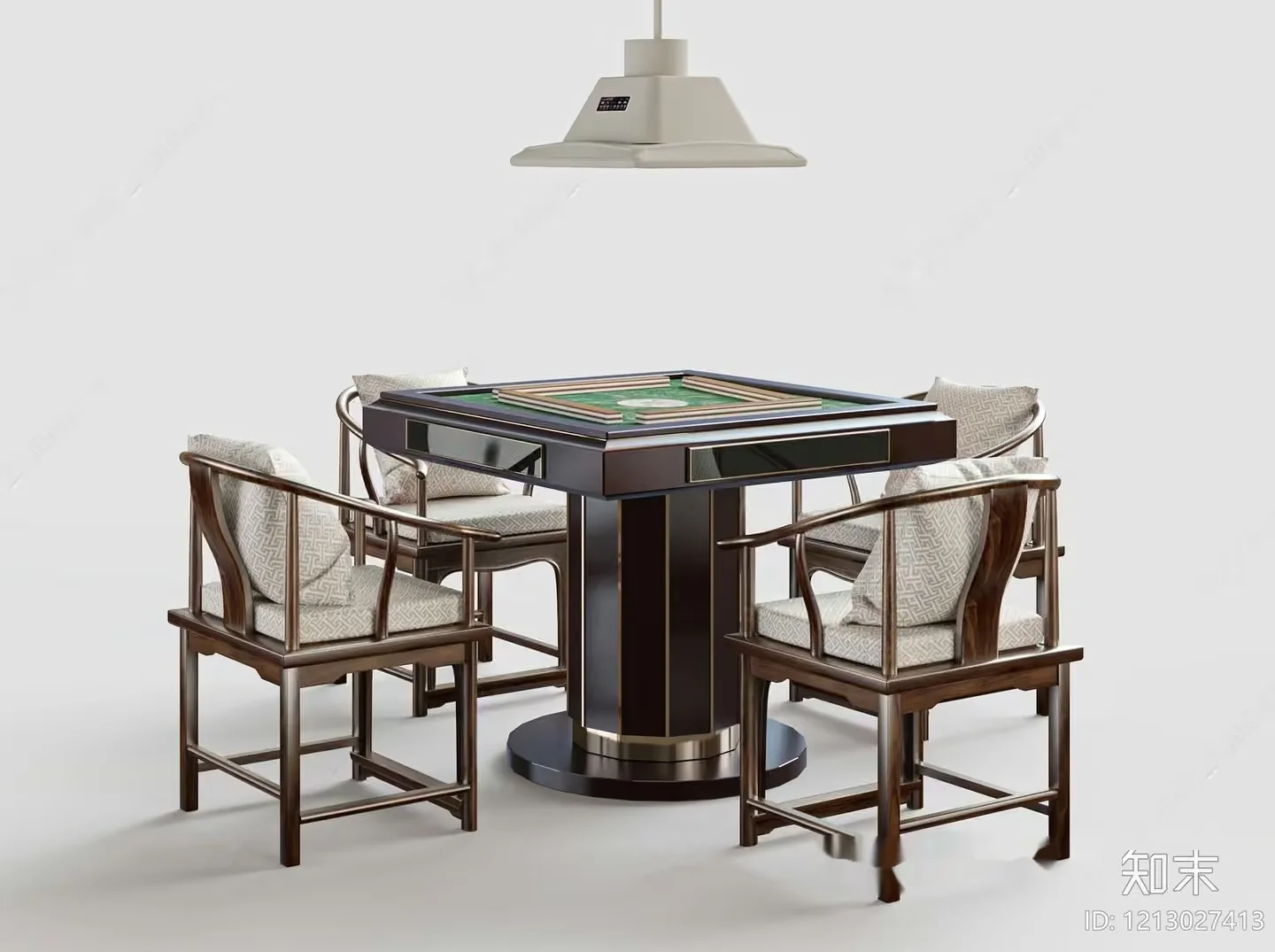 A Table And Chairs Set 3D Model – 5053 – VRAY Render