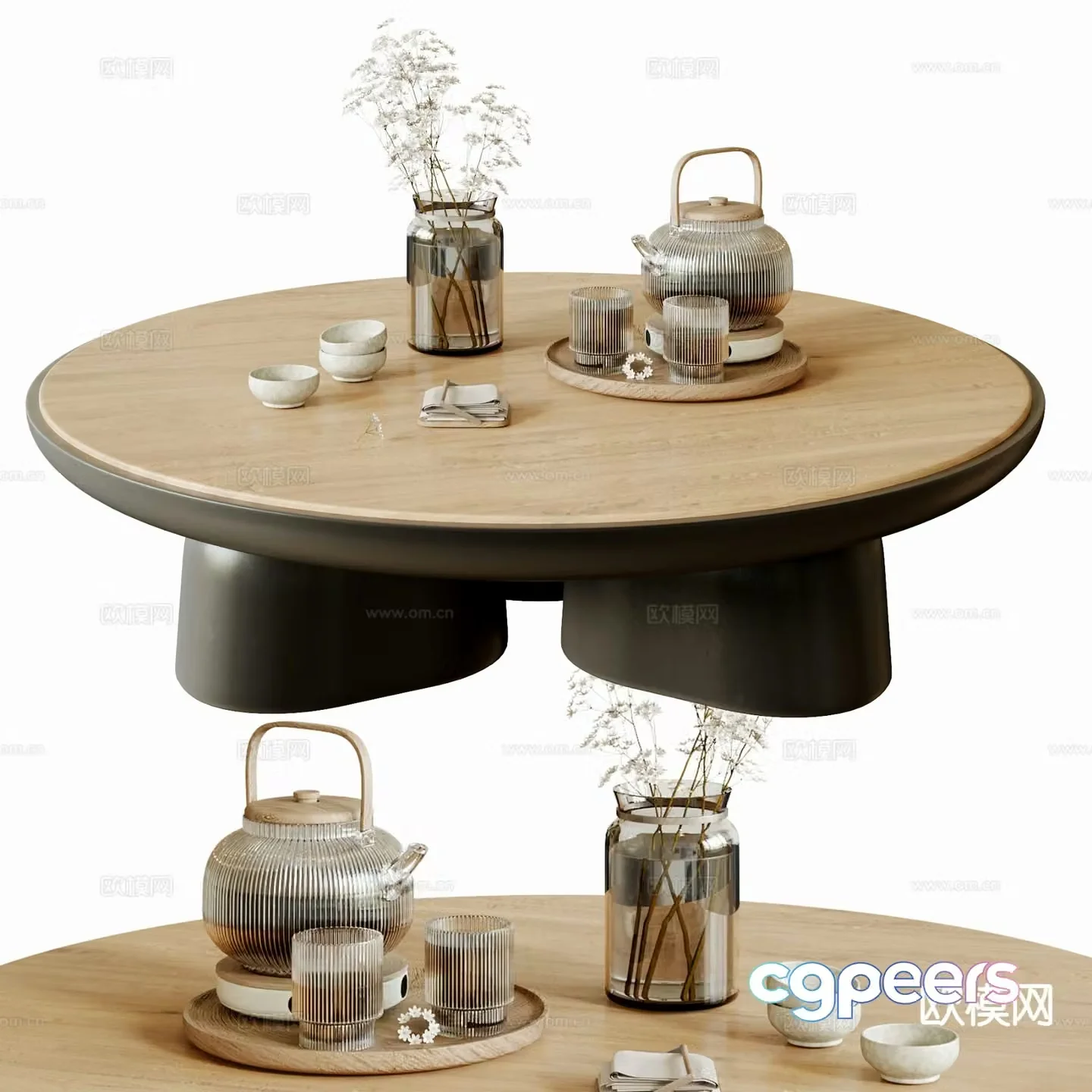 Wabi-sabi coffee table 3d model