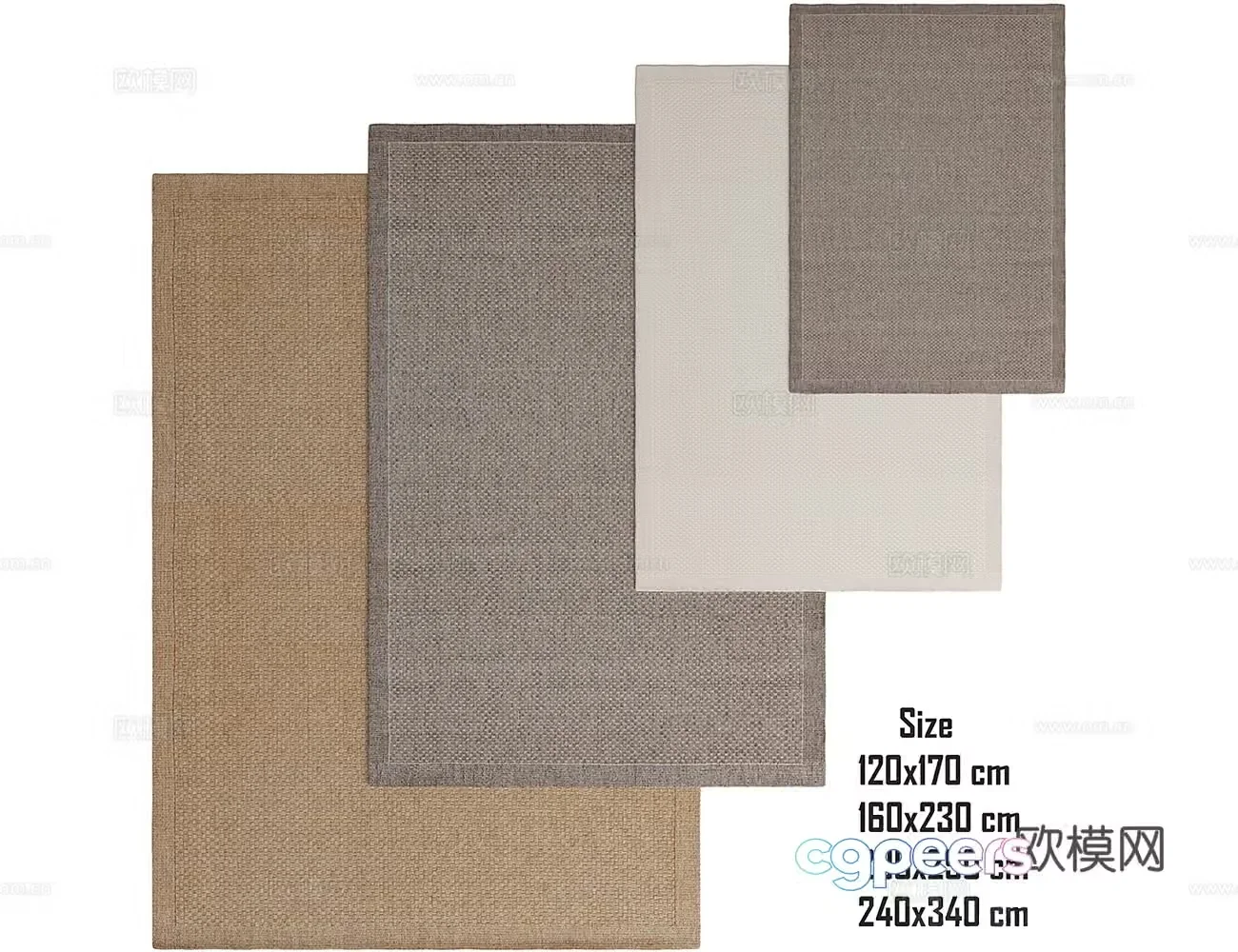 Wasabi Carpet Square Carpet 3D Model