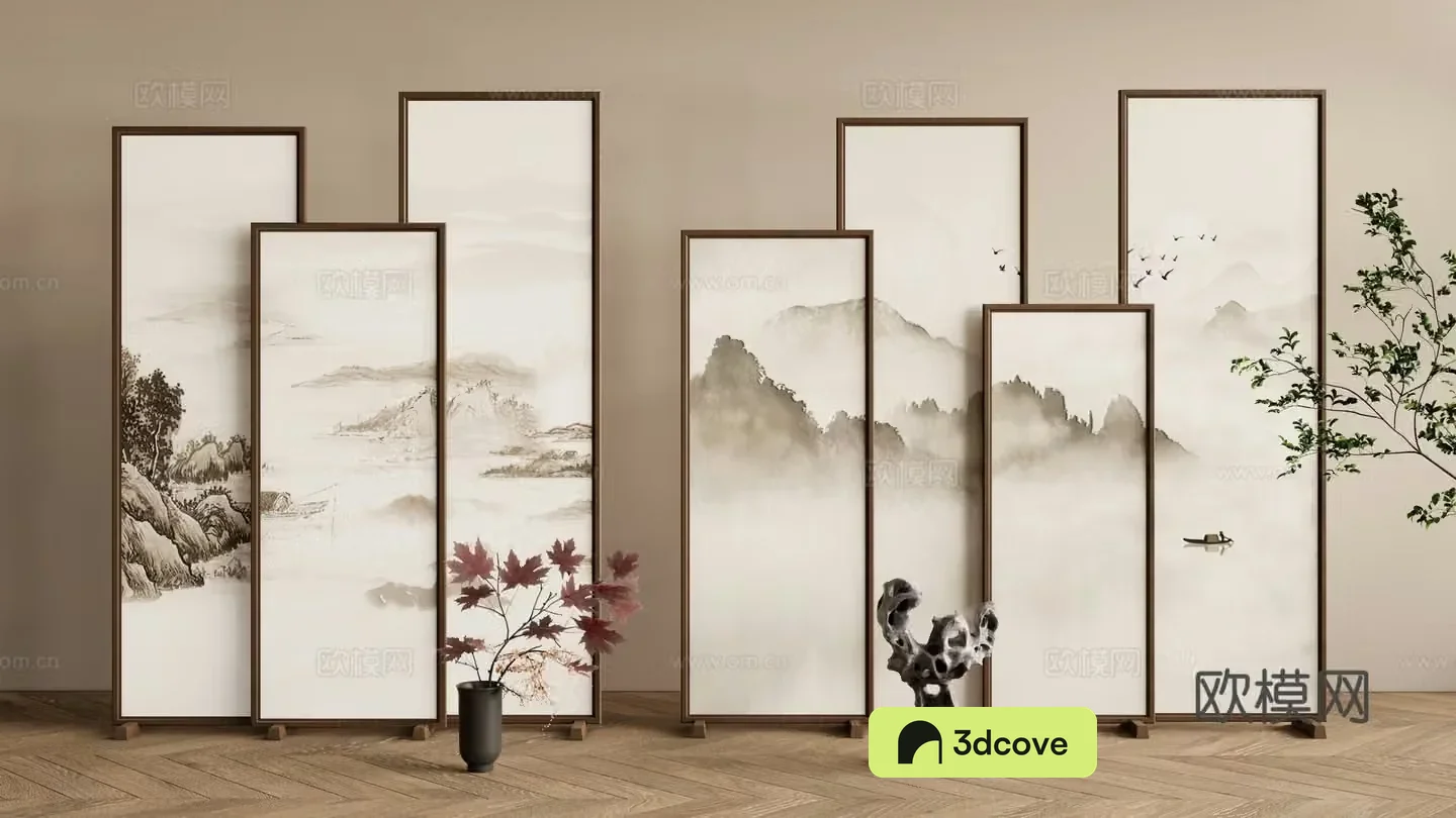 New Chinese style screen decorative screen entrance screen