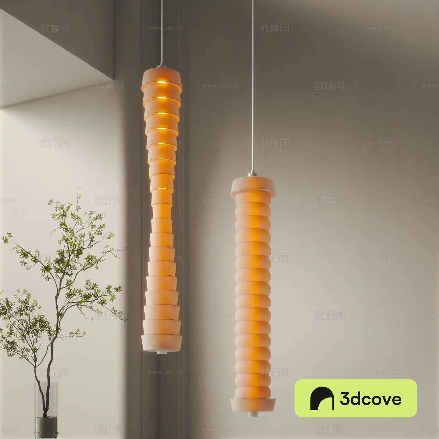 Wasabi Chandelier 3D Model