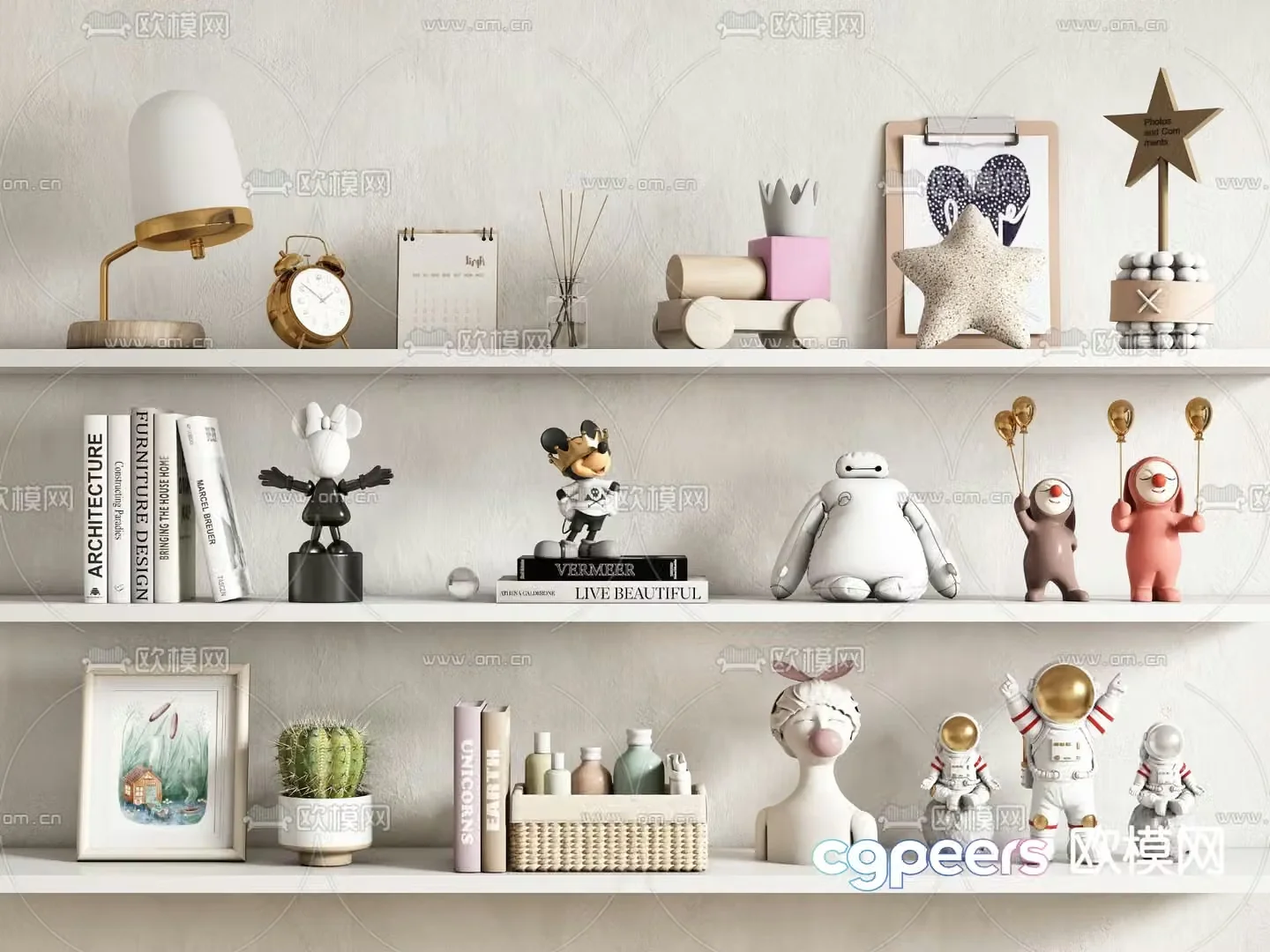Children’s decorations ornaments toys dolls 3d model