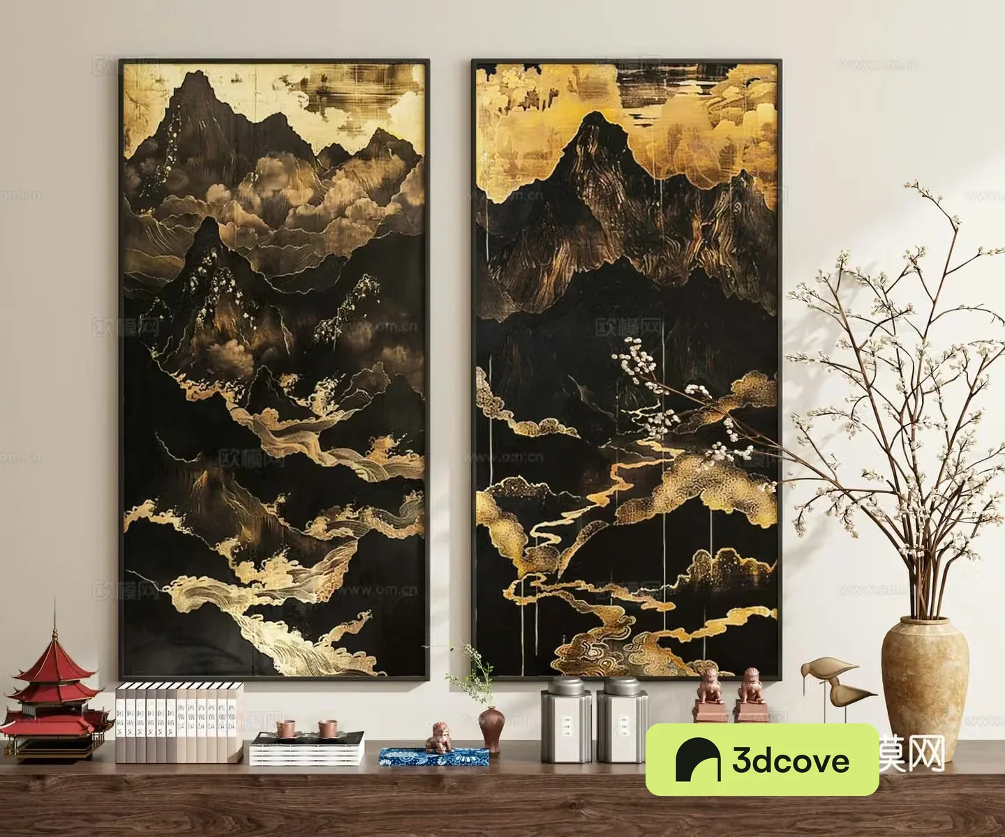New Chinese style Zen hanging paintings decorative paintings