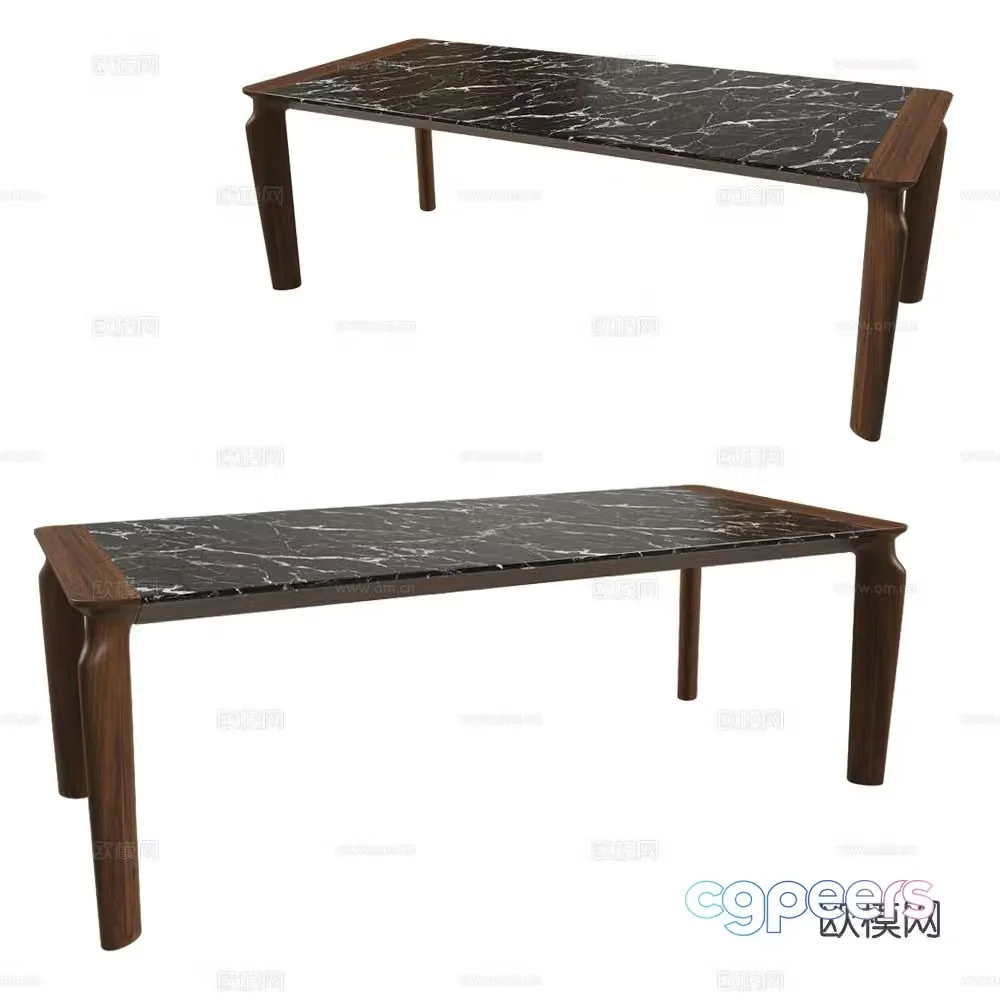 Porada dining table 3d model