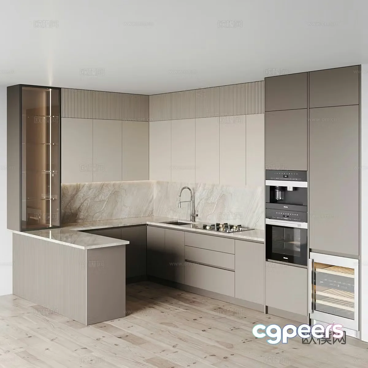 Modern cabinet 3d model