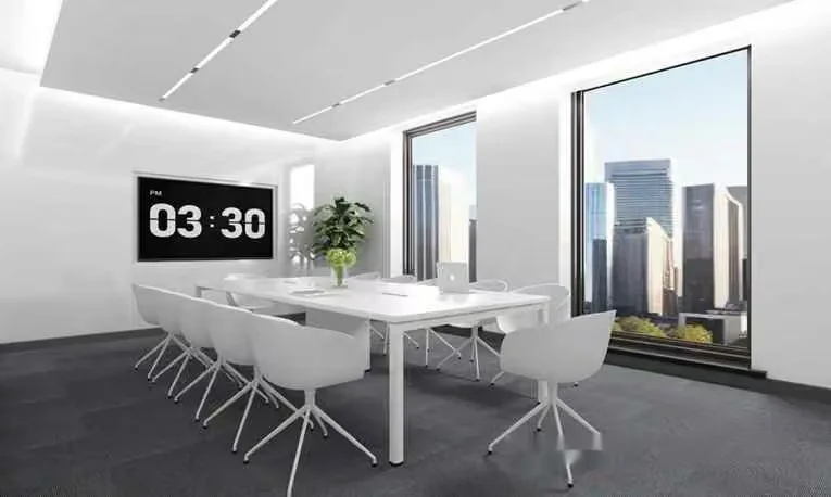 A White Conference Room 3D Model – 1520 – VRAY Render