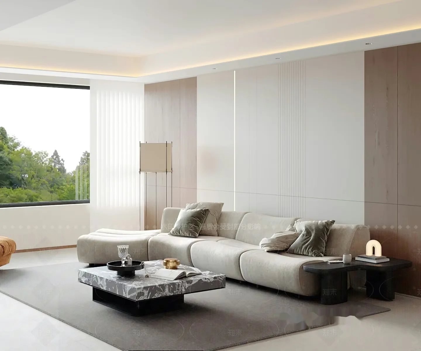 Modern Living Room 3D Model – 20441 – VRAY Render