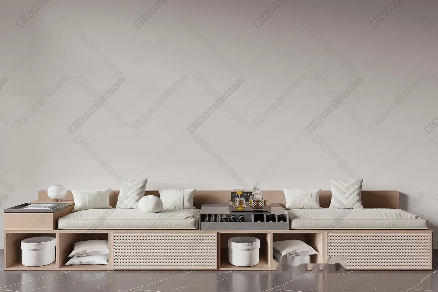 Modern Living Room 3D Model – 11670 – CORONA Render