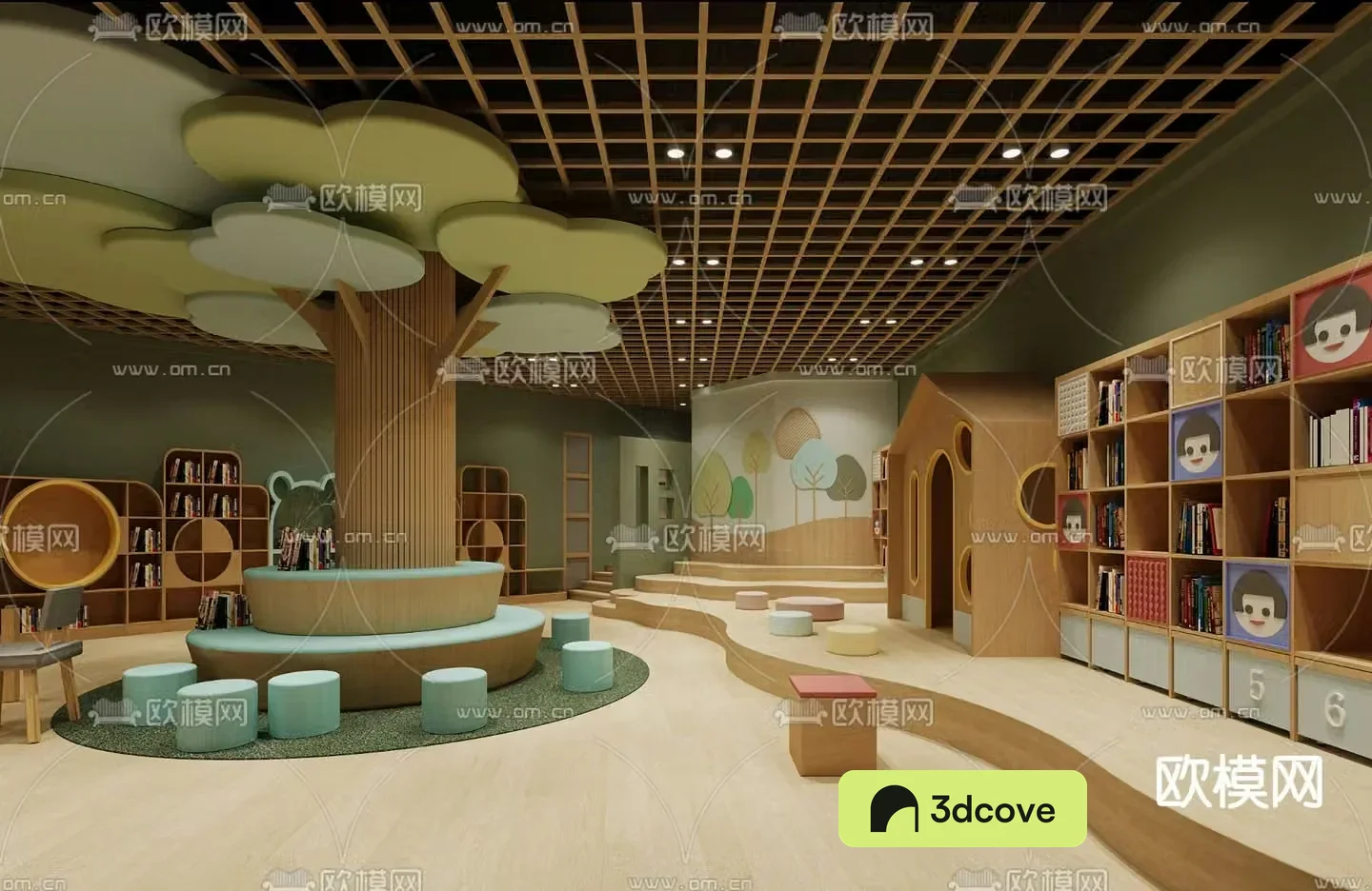 Kindergarten activity room nursery
