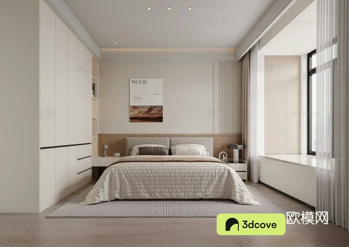 Modern minimalist bedroom master bedroom