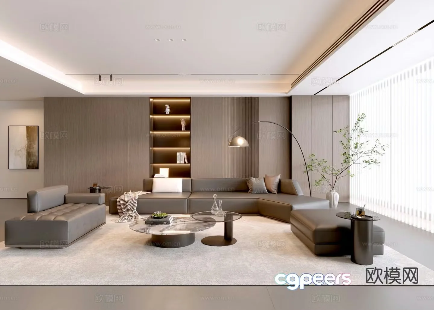 Italian living room 3d model