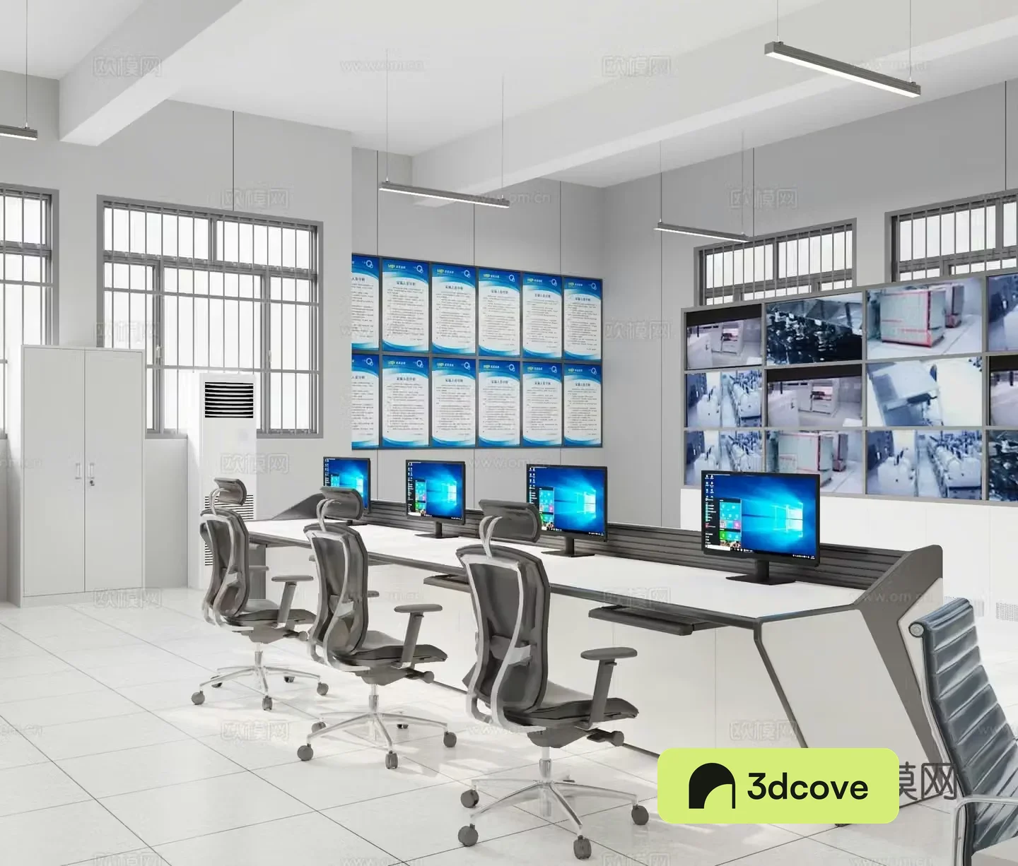 Modern Monitoring Room