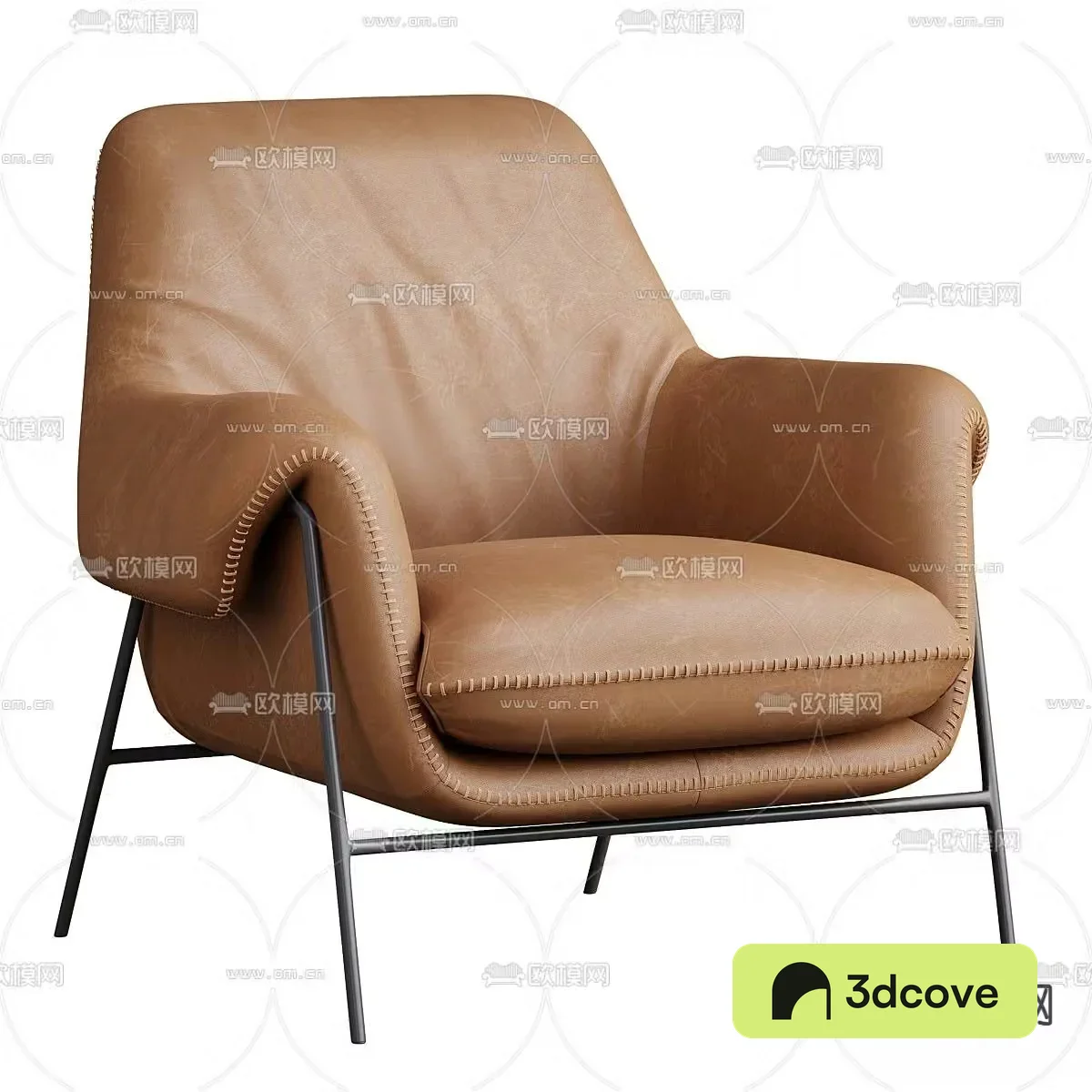 Engles leather lounge chair sofa chair