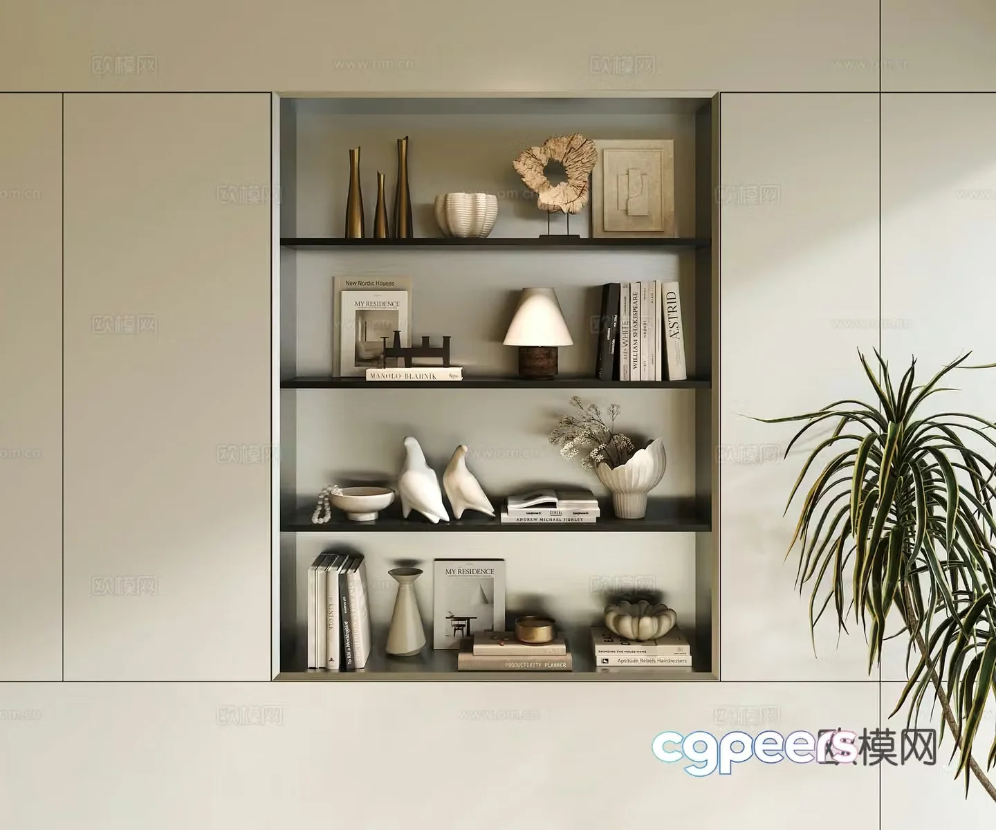 Modern Italian ornament combination 3D model