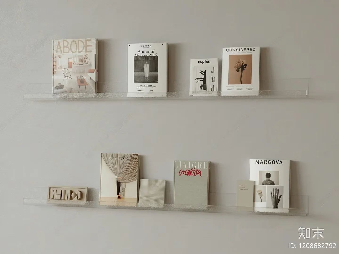 Minimalist Bookshelf 3D Model – 255 – CORONA Render