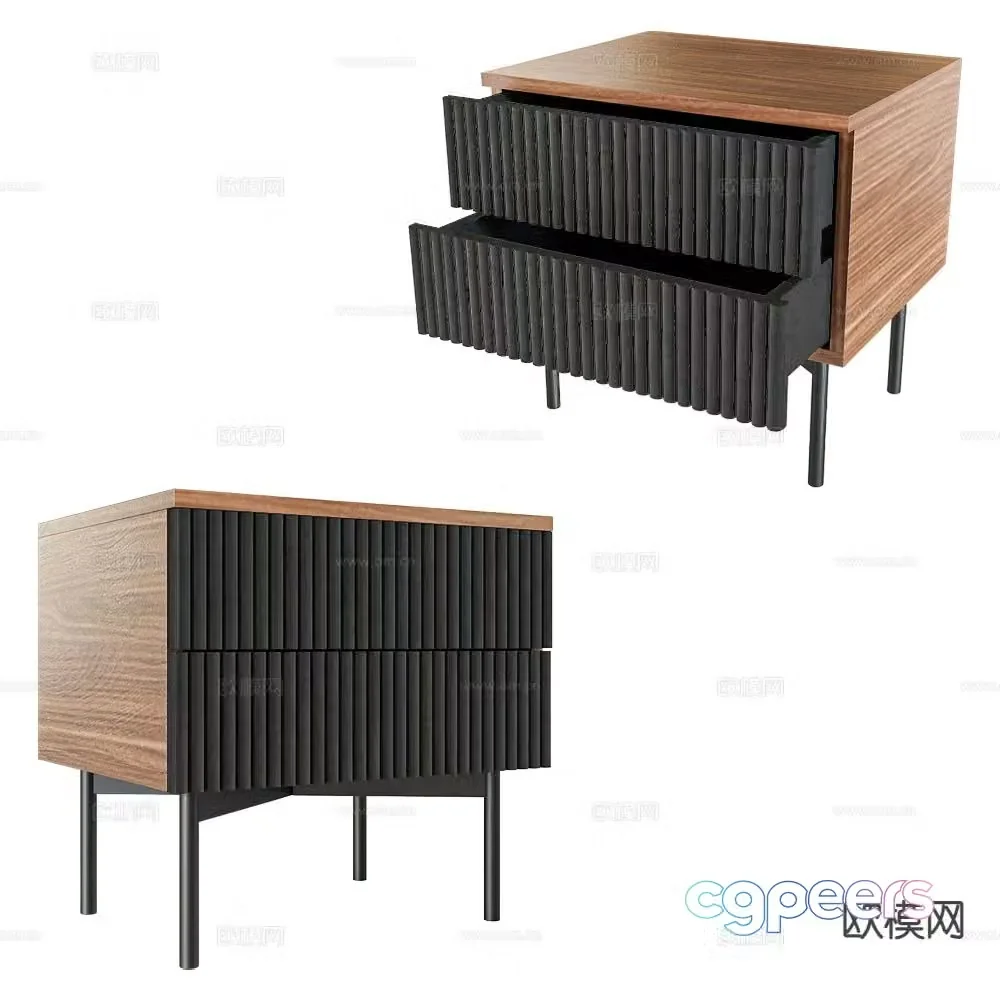 bedside table 3d model