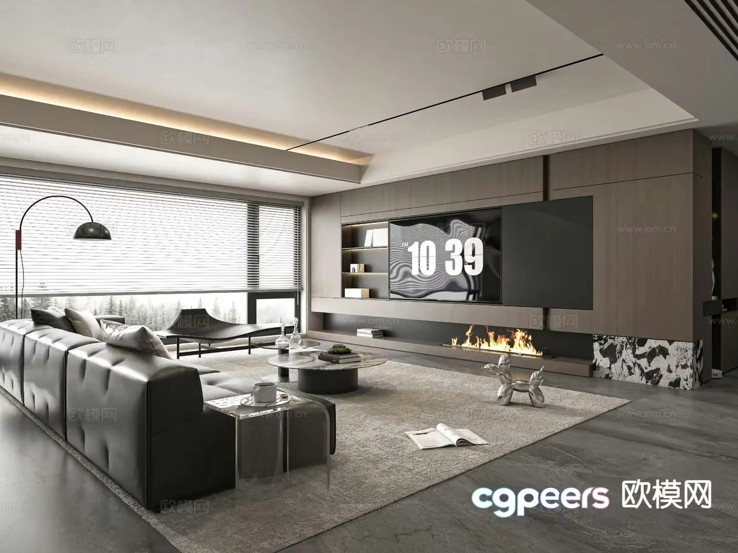 Italian living room 3d model
