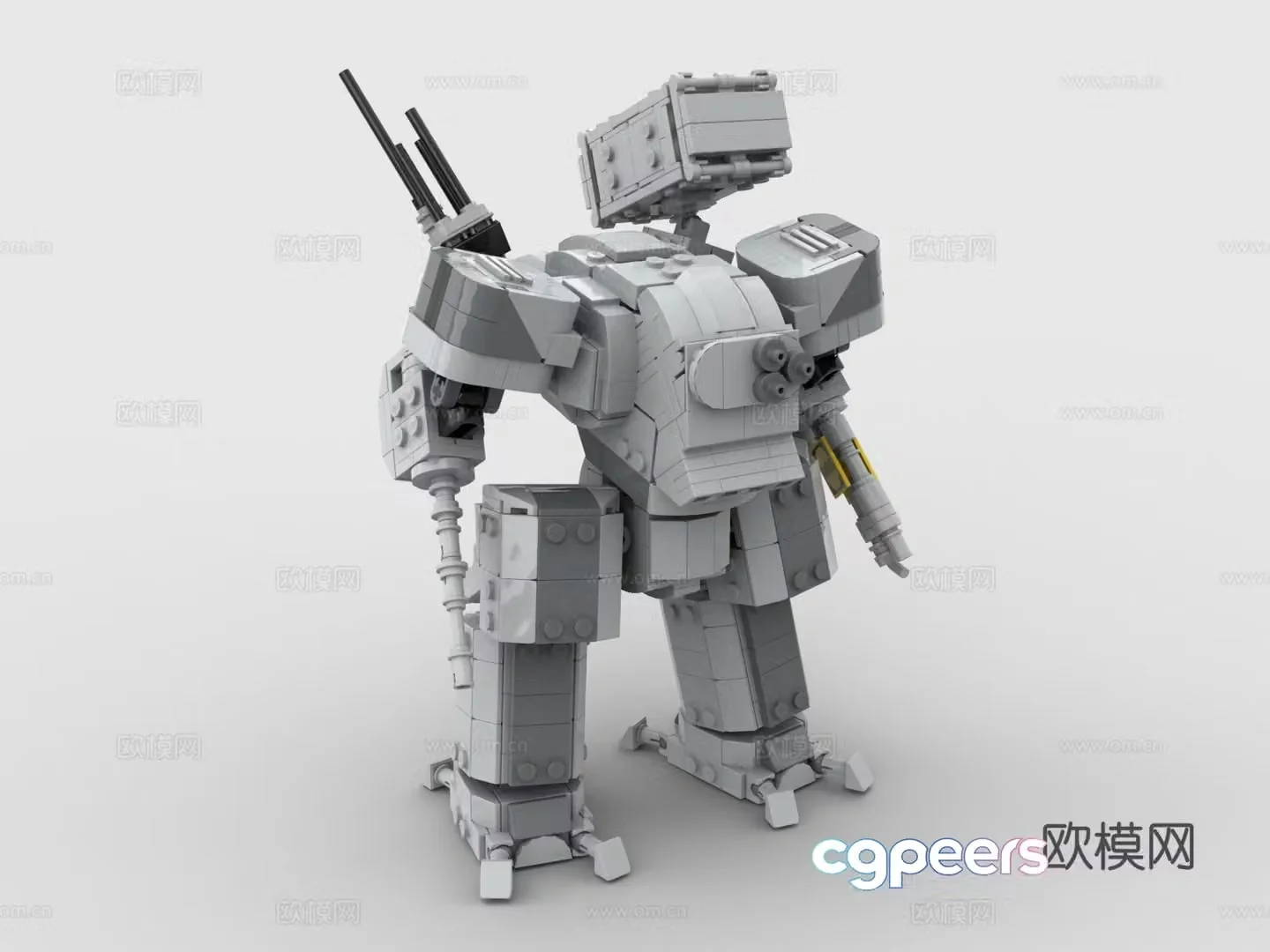 Lego LEGO toys building blocks battle robot gundam 3d model