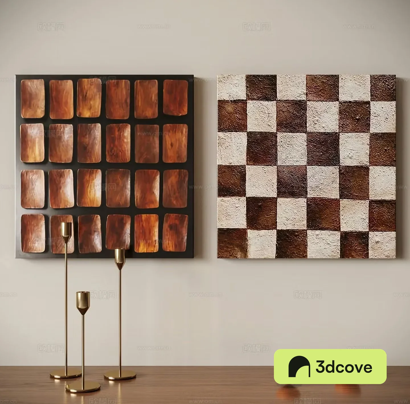 Medieval style three-dimensional painting decorative painting