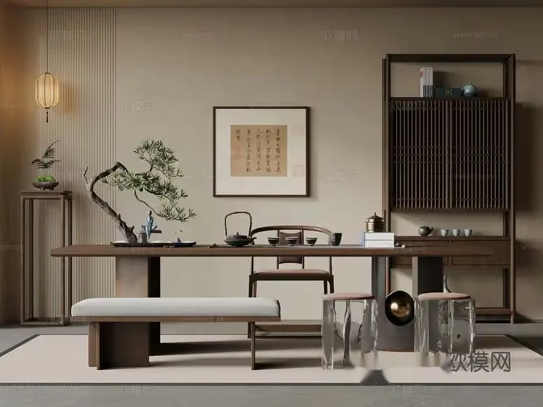 Traditional Japanese Dining Room 3D Model – 20674 – VRAY Render