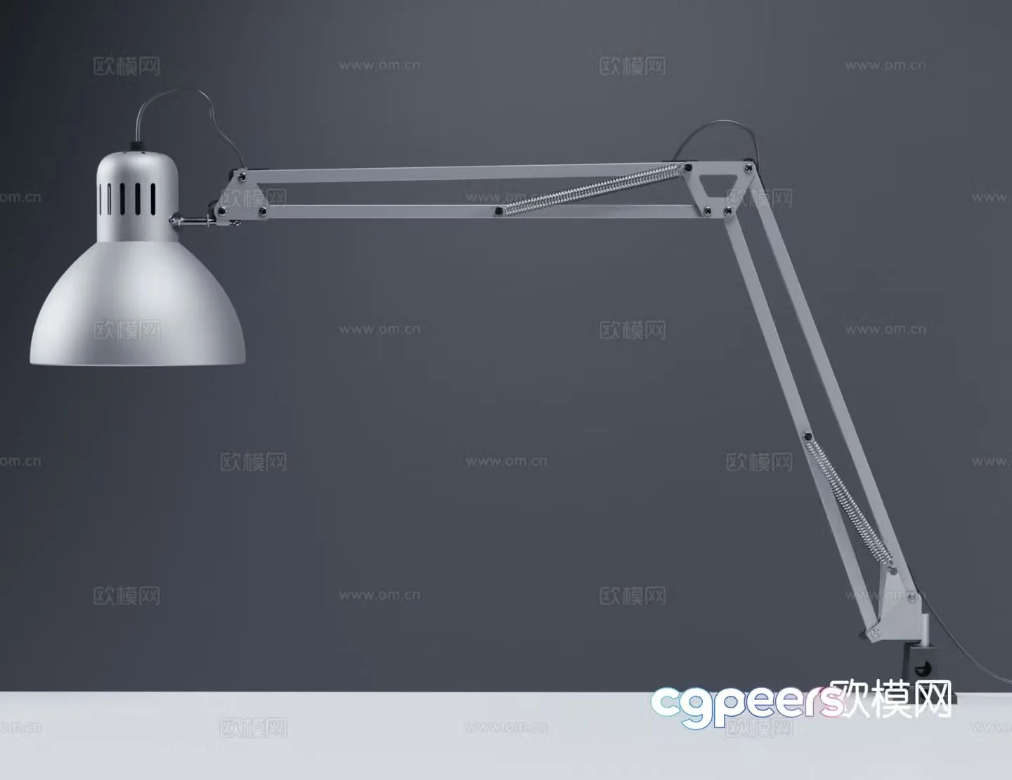 Industrial style table lamp retractable table lamp 3d model