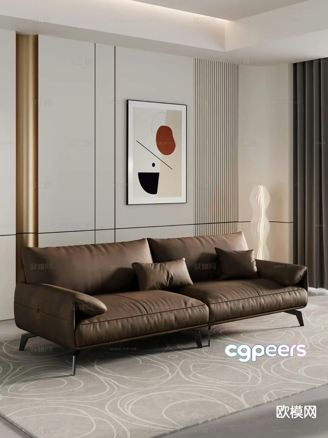 Modern love sofa 3d model