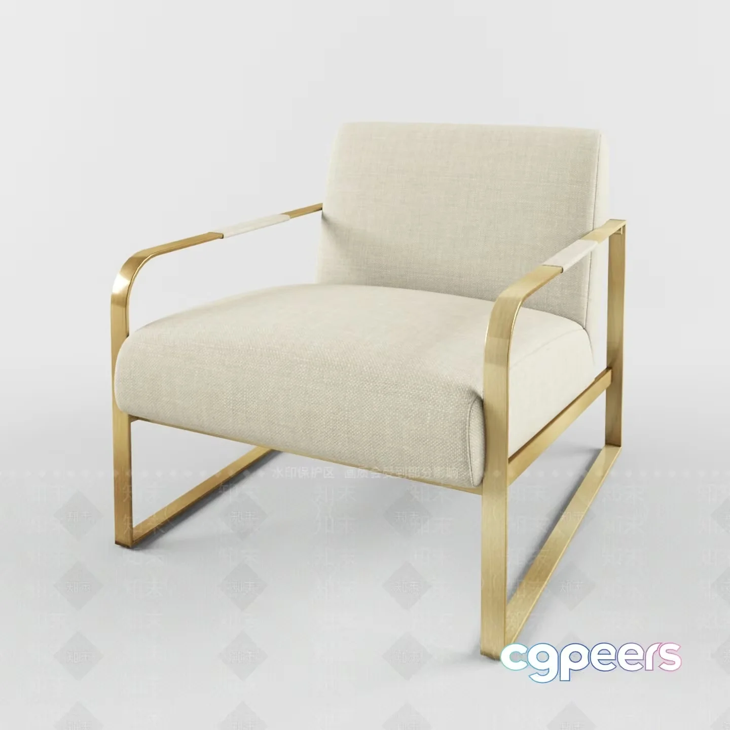 A Modern Armchair 3D Model – 1374 – VRAY Render