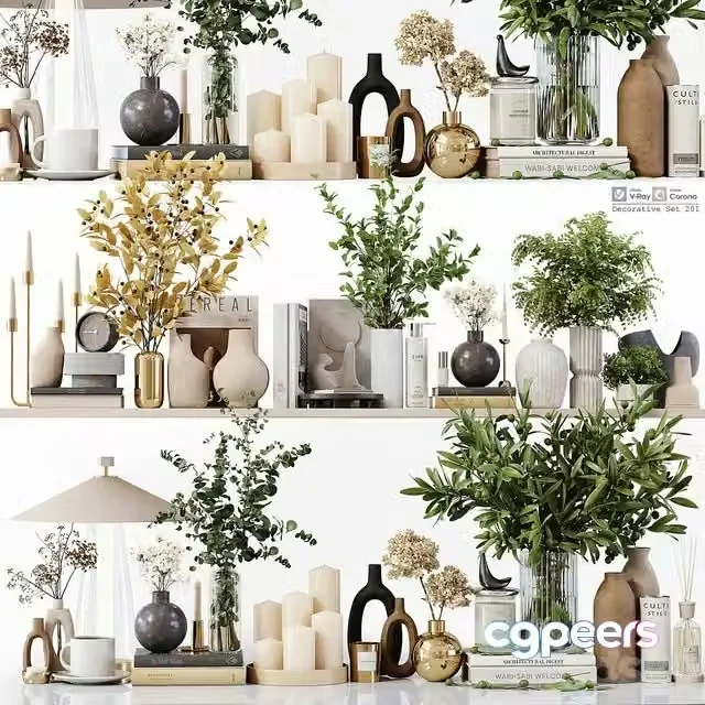 3ds Max Free – Decorative Set 201